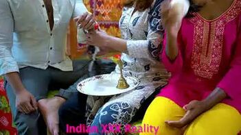 Amazing! 2 Hot Indian Sisters and 1 Brother Bang in Clear Hindi, Wild Sex Scene