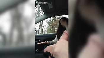 Desi Chick Sucks Dick Like A Pro In The Car, Damn That Pussy Tight