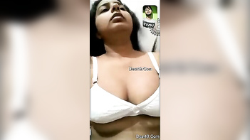 Camgirl’s Boobs So Damn Sexy, That Desi Guy’s Tongue Is Dripping For A Taste