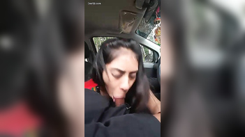 Desi Chick Sucking Dick In The Car Like A Freaking Pro