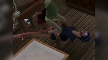 Husband Watches His Wife Get Pounded in Her Kinky Sex Game, What a Fucking Dick!