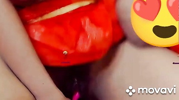 Hyderabad Aunty with Huge Tits Masturbating on Web Cam