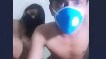 Desi Couple Sucking Dick Like Pros With Corona Masks On