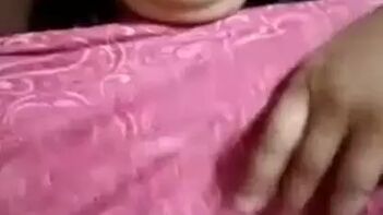 Desi Slut Shows Off Her Xxx-Cup Titties in a Tight Red Bra, Damn Close-Up Action