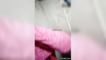 Desi Slut Shows Off Her Xxx-Cup Titties in a Tight Red Bra, Damn Close-Up Action