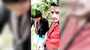 Babe Gives Mind-Blowing Outdoor Handjob, Sucking Dick Like a Pro