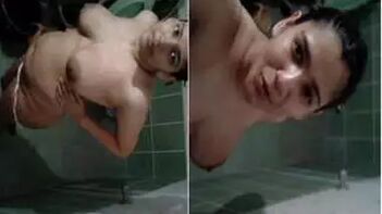 Cam Catches Nasty Indian Slut Flashing Her Gigantic XXX Tits and Fat Ass.