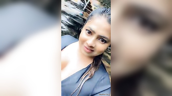 Rain Gets This Hot Desi Chick In The Mood For A Quick XXX Session