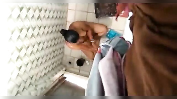 Voyeur Catches Indian Landlady Scrubbing Her Amazing Body Clean