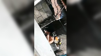 Pervert Films Hot Indian Neighbor Naked and Dripping Wet After Her Bath.