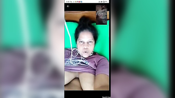 Desi Mom Flaunts Sagging Tits to Horny Wanker, Making Him Explode Instantly