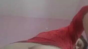 Filthy Desi Student in Red T-Shirt Gets Vagina Filmed by Sneaky Camera.