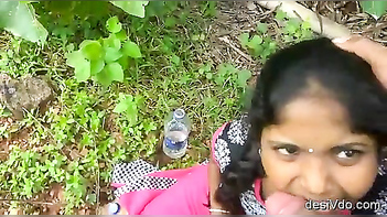 Desi Chick Sucks Dick Like A Pro In The Fucking Forest