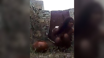 Desi Milf Gets Nasty, Rubbing Her Wet Pussy and Big Tits on Camera.