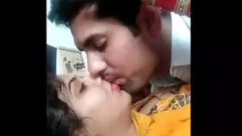 Hot Desi Wife Gets Wild in Steamy Kissing Session.