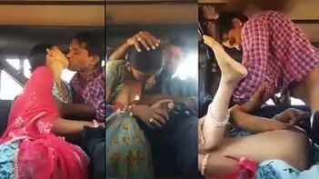 Fiery Indian Wife Gets Ruthlessly Nailed and Cream Pied in Her Partner's Car