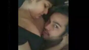 Desi Girl Moans Loudly as BF Sucks Her Juicy Tits Hard and Deep.