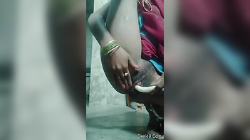 Wild Indian Slut Goes Crazy for Her New Sex Toy, Moaning and Cumming Hard.