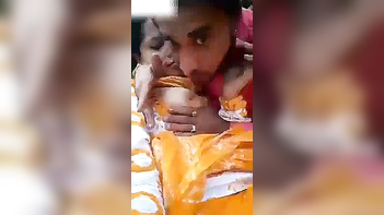 This Indian Babe with Big Tits Get Fucked Hard Outdoors.
