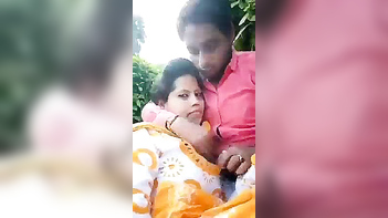 This Indian Babe with Big Tits Get Fucked Hard Outdoors.