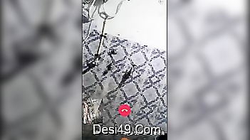 Adorable Indian Slut Gets Filthy in the Shower While Horny Bastard Watches.
