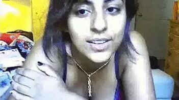 Desi Babe Flaunts Her Tits and Rubs Her Pussy Hard.