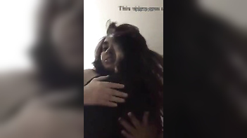 Busty Indian Babe's Wild Tit Play in Solo Video.