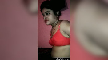 Beauty Bhabhi Rides Hubby's Hard Cock and Moans Loudly.