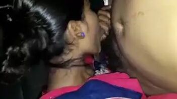 Desi Village Slut Greedily Sucking and Gagging on Thick Cock