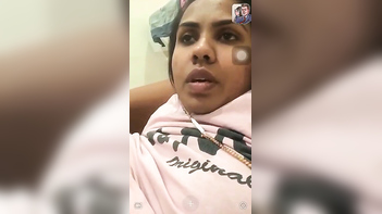 Desi Aunty Furiously Masturbating on Video Call with Horny Lover