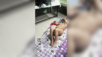 My Indian Wife Hard While She Sleeps Naked on the Floor - Hot XXX Act.