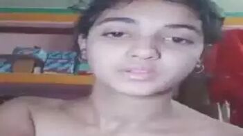 Horny Telugu College Babe Rubs Her Wet Pussy and Moans Loudly.
