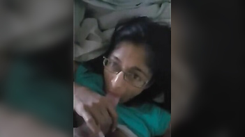 This Tamil Slut's Massive Tits Bounce While She Gags on a Fat Cock at Home