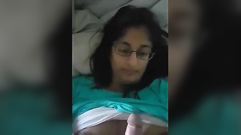 This Tamil Slut's Massive Tits Bounce While She Gags on a Fat Cock at Home