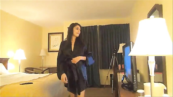 Desi Chick in Black Robe Gets Pounded Hard Like a Real XXX Pornstar.