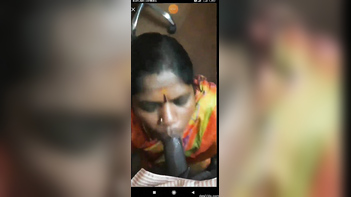 Tamil Bhabhi Gags on Cock in Sloppy, Messy Blowjob Clip.