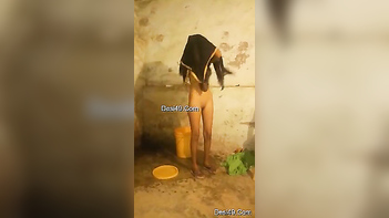 Desi Girl Fresh Out of the Shower, Hubby Films Her Wet and Ready.