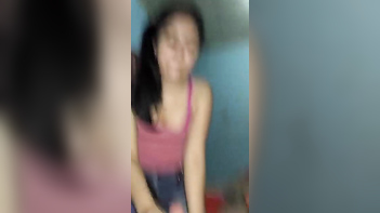 a Desi Cute Girl's Mouth Until She Gags and Begs for More.