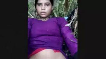 Desi Village Girl's Pussy Ravaged and Captured Outdoors by Horny Lover.