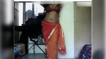 Thick Desi Aunty Flaunts Her Juicy Tits and Ass While Horny and Home Alone