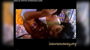 Hot Babe Gets Ravaged on Bed - Bra, Navel Kissing, and Groping Action!