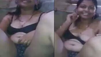 Indian Slut With Dark Nipples Shows Her Pussy And Fucks Twin Dicks On Camera