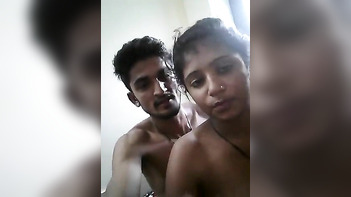 Desi Stud Pounds His Busty Babe Hard, Making Her Scream with Pleasure.