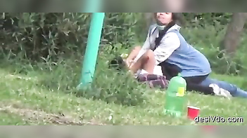 Horny Desi Sluts Fucking Hard and Sucking Cock in Public Park.