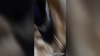 Indian Man Furiously Grinds Wife's Wet Pussy, Making Her Moan for Hardcore Fuck.