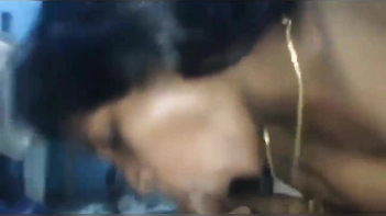 Desi Village Aunty Greedily Sucking and Slurping Husband's Hard Cock Dry.