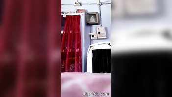 Bhabhi Changing Clothes, Sexy As Hell, Teasing Her Lover With Curvy Ass And Tits