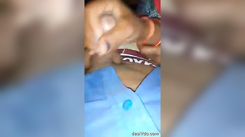 Fiery Desi Bhabhi Greedily Sucking and Deepthroating a Hard Dick Dry.