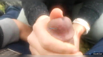 Desi Couple Watches Horny XXX Girl Jerk Off Lucky Husband's Cock.