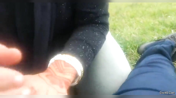 Desi Couple Watches Horny XXX Girl Jerk Off Lucky Husband's Cock.